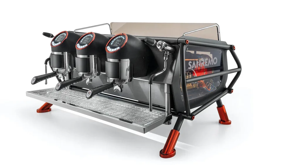 Sanremo Café Racer Naked, 3 group espresso machine